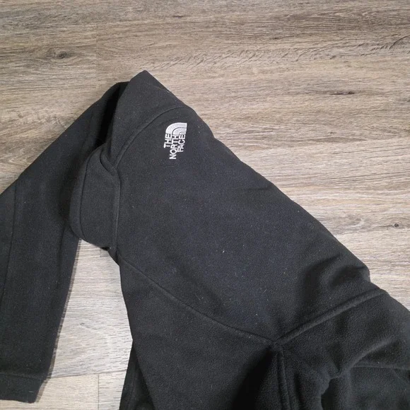 The North Face Womens XS Fleece Jacket Black Full Zip Mock Neck TKA 100 - Picture 6 of 7